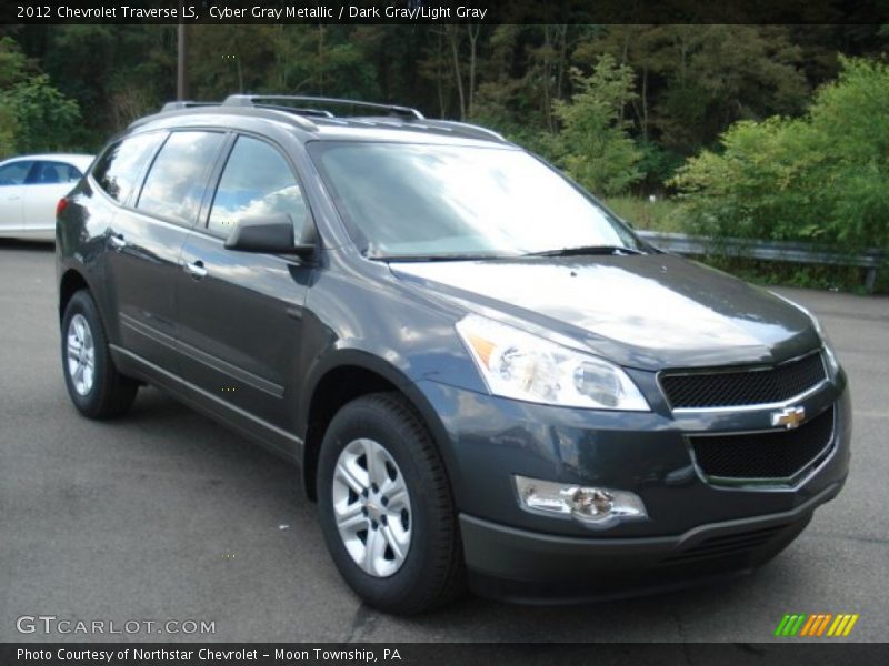 Cyber Gray Metallic / Dark Gray/Light Gray 2012 Chevrolet Traverse LS