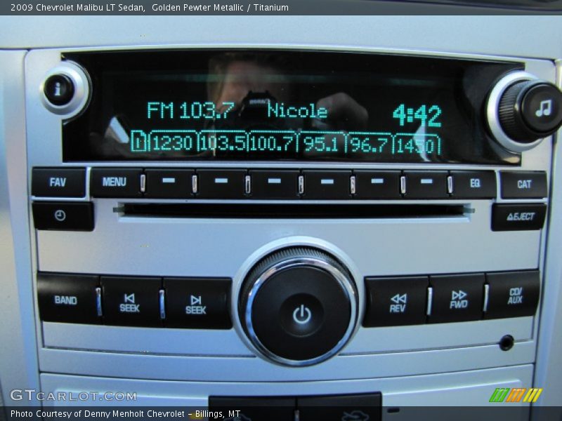 Golden Pewter Metallic / Titanium 2009 Chevrolet Malibu LT Sedan