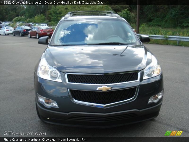 Cyber Gray Metallic / Dark Gray/Light Gray 2012 Chevrolet Traverse LS