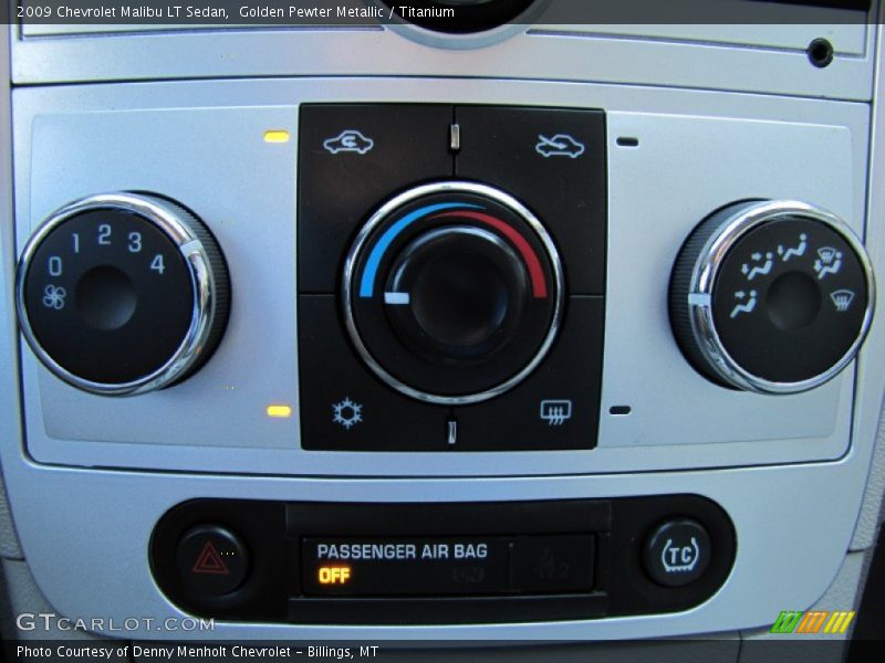 Golden Pewter Metallic / Titanium 2009 Chevrolet Malibu LT Sedan