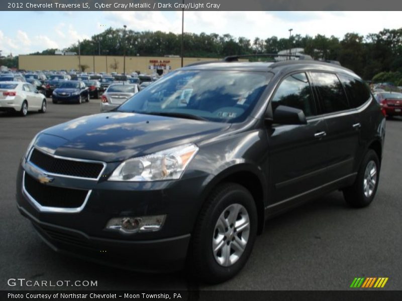 Cyber Gray Metallic / Dark Gray/Light Gray 2012 Chevrolet Traverse LS