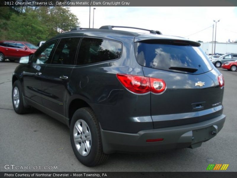 Cyber Gray Metallic / Dark Gray/Light Gray 2012 Chevrolet Traverse LS