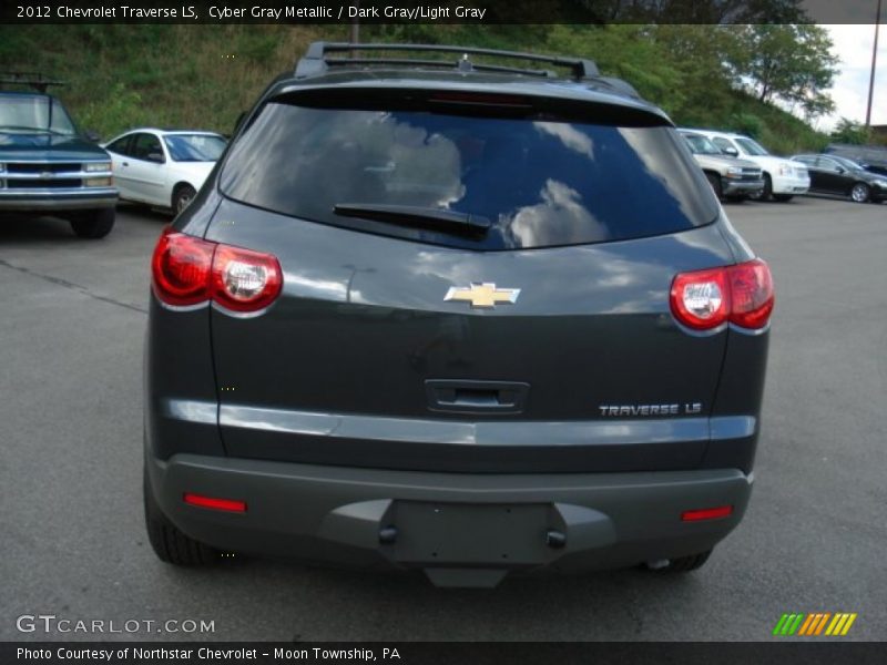 Cyber Gray Metallic / Dark Gray/Light Gray 2012 Chevrolet Traverse LS
