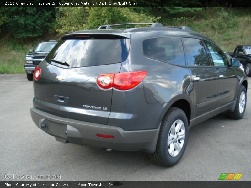 Cyber Gray Metallic / Dark Gray/Light Gray 2012 Chevrolet Traverse LS