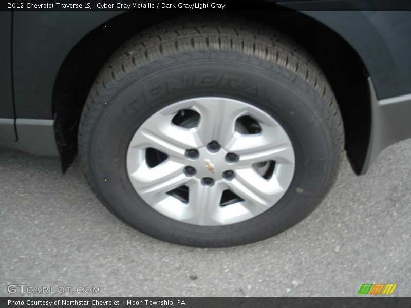 Cyber Gray Metallic / Dark Gray/Light Gray 2012 Chevrolet Traverse LS
