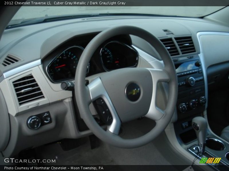 Cyber Gray Metallic / Dark Gray/Light Gray 2012 Chevrolet Traverse LS