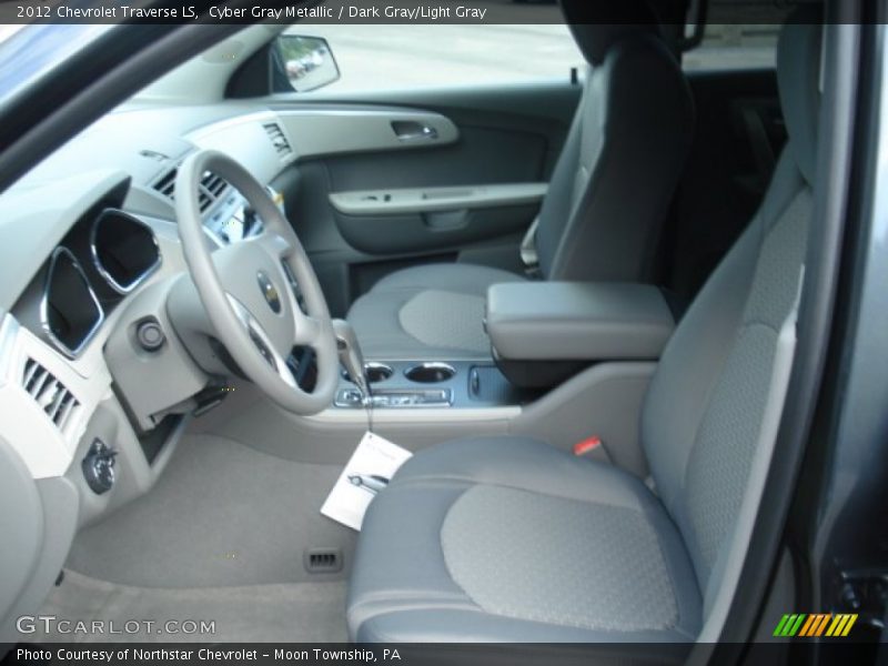 Cyber Gray Metallic / Dark Gray/Light Gray 2012 Chevrolet Traverse LS