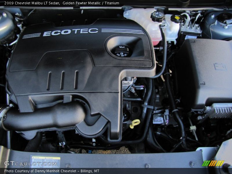 Golden Pewter Metallic / Titanium 2009 Chevrolet Malibu LT Sedan