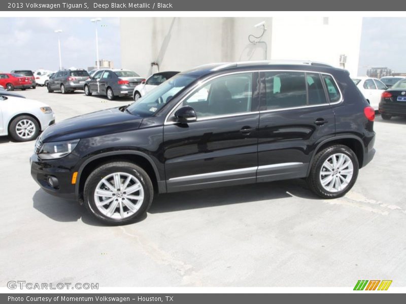 Deep Black Metallic / Black 2013 Volkswagen Tiguan S