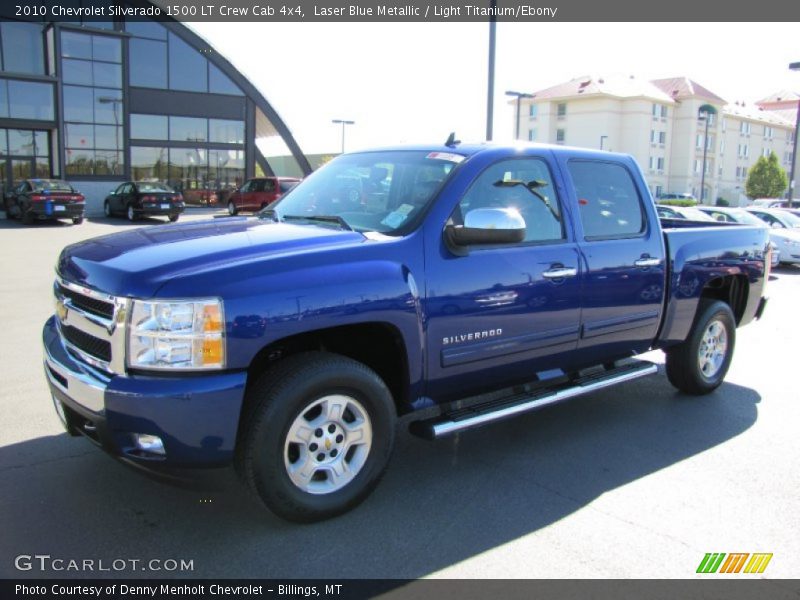 Laser Blue Metallic / Light Titanium/Ebony 2010 Chevrolet Silverado 1500 LT Crew Cab 4x4