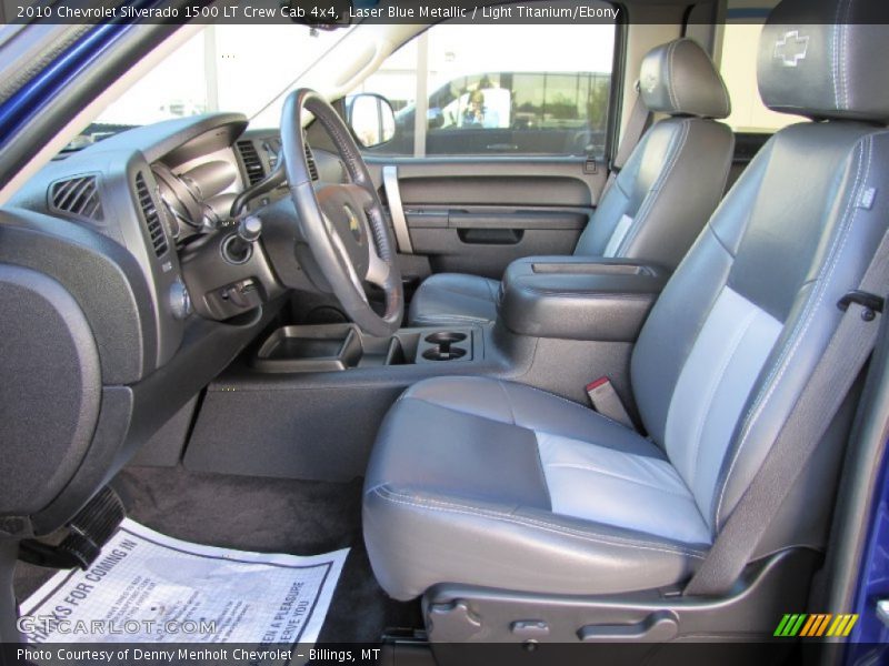 Laser Blue Metallic / Light Titanium/Ebony 2010 Chevrolet Silverado 1500 LT Crew Cab 4x4