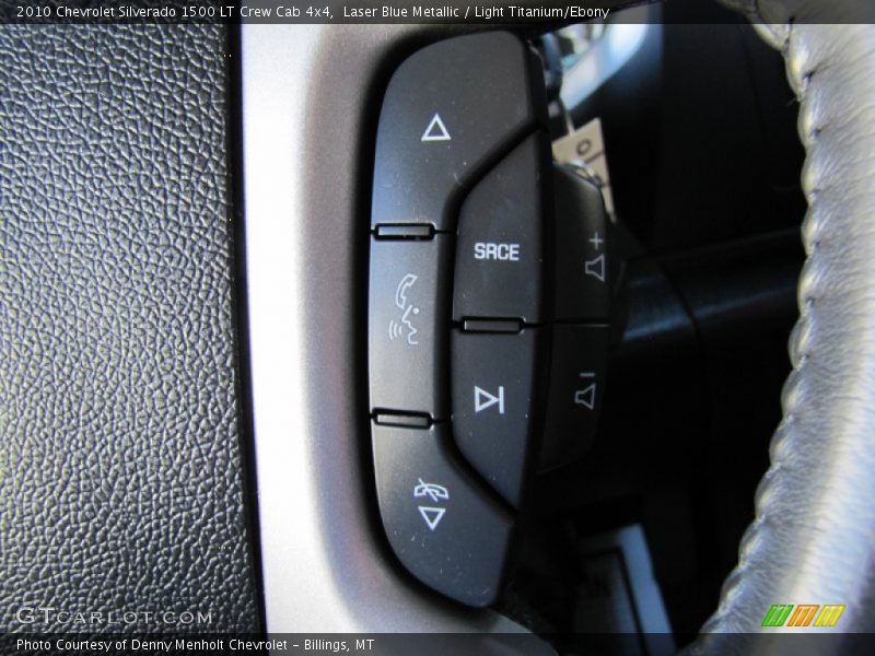 Laser Blue Metallic / Light Titanium/Ebony 2010 Chevrolet Silverado 1500 LT Crew Cab 4x4