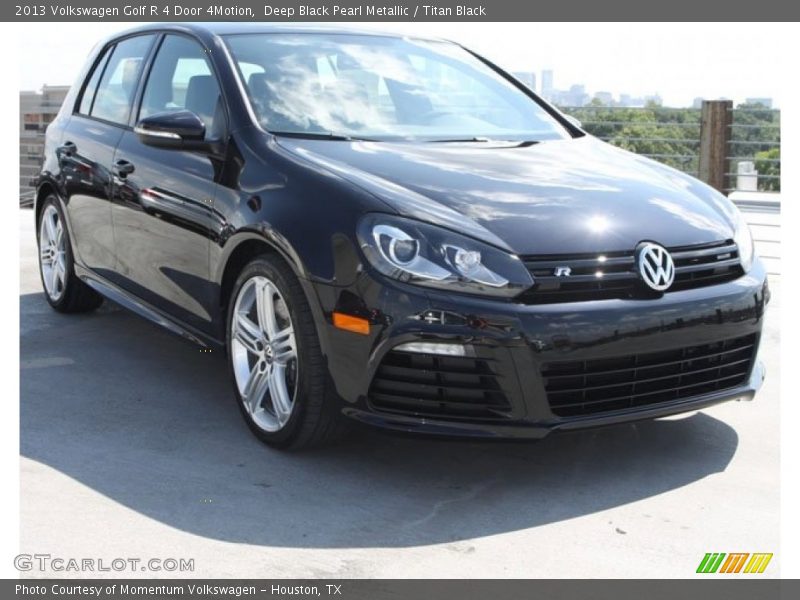 Deep Black Pearl Metallic / Titan Black 2013 Volkswagen Golf R 4 Door 4Motion