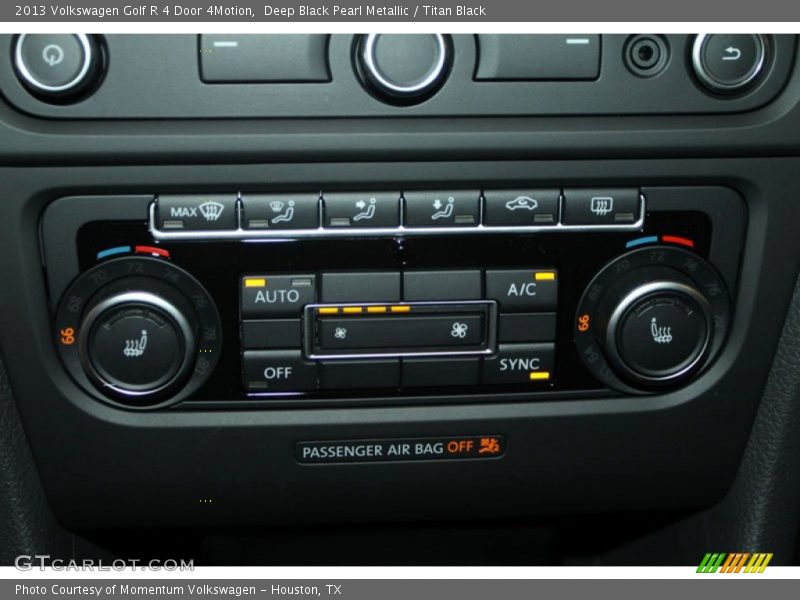 Deep Black Pearl Metallic / Titan Black 2013 Volkswagen Golf R 4 Door 4Motion