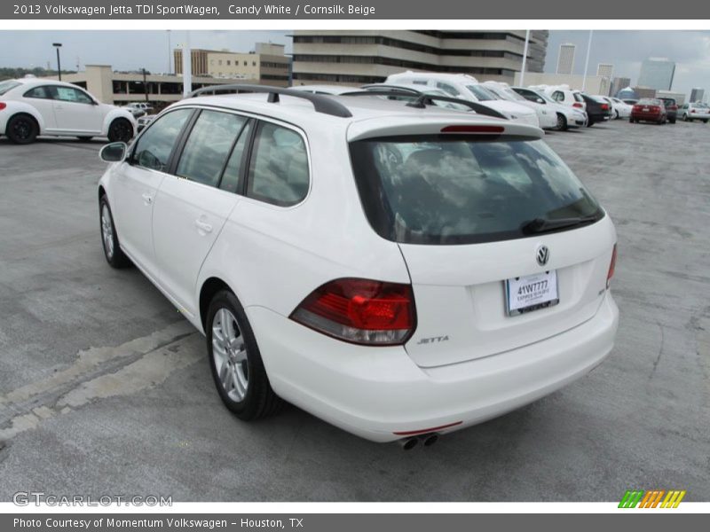 Candy White / Cornsilk Beige 2013 Volkswagen Jetta TDI SportWagen
