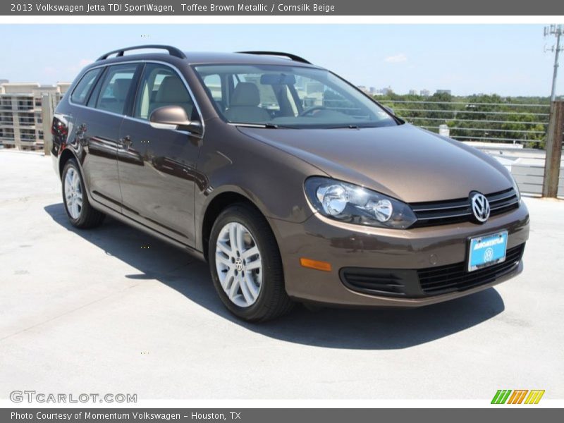 Toffee Brown Metallic / Cornsilk Beige 2013 Volkswagen Jetta TDI SportWagen