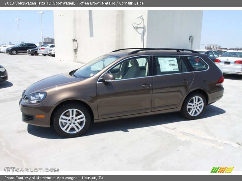 Toffee Brown Metallic / Cornsilk Beige 2013 Volkswagen Jetta TDI SportWagen