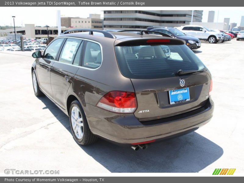Toffee Brown Metallic / Cornsilk Beige 2013 Volkswagen Jetta TDI SportWagen