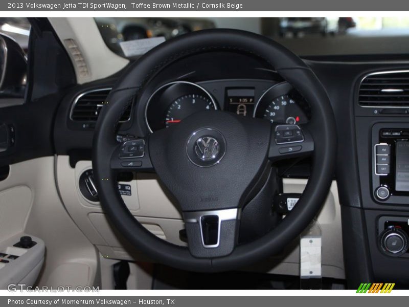 Toffee Brown Metallic / Cornsilk Beige 2013 Volkswagen Jetta TDI SportWagen