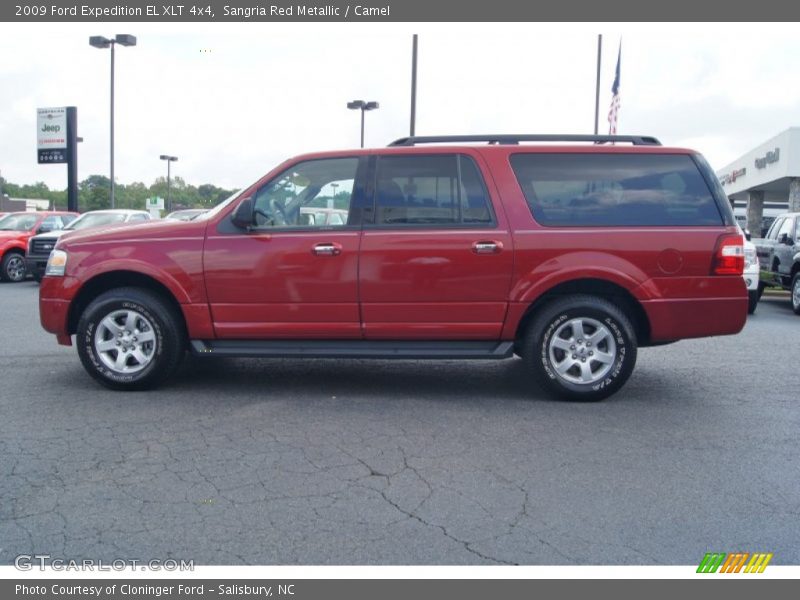Sangria Red Metallic / Camel 2009 Ford Expedition EL XLT 4x4