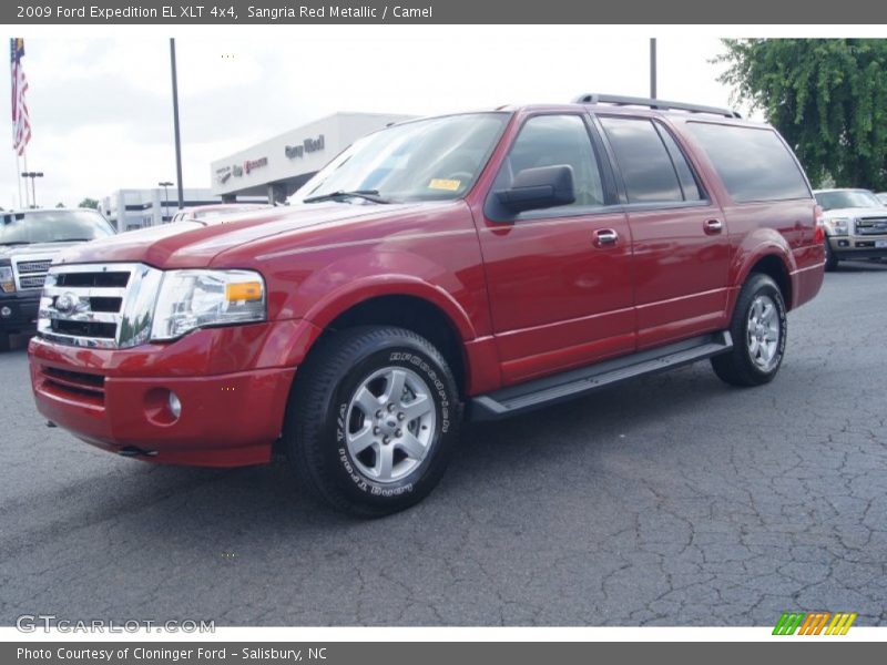 Sangria Red Metallic / Camel 2009 Ford Expedition EL XLT 4x4