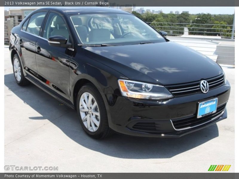 Black Uni / Cornsilk Beige 2013 Volkswagen Jetta SE Sedan