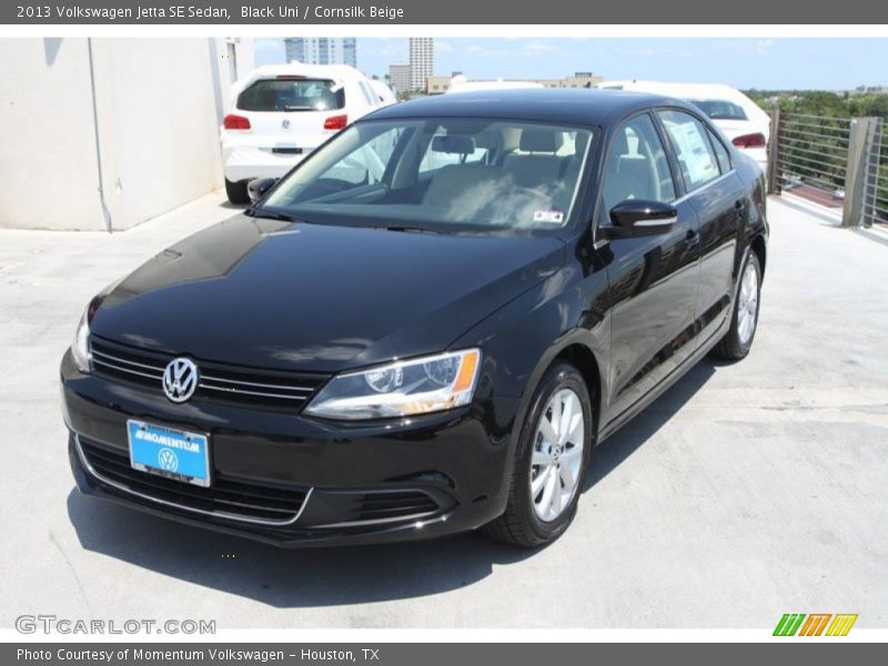 Black Uni / Cornsilk Beige 2013 Volkswagen Jetta SE Sedan