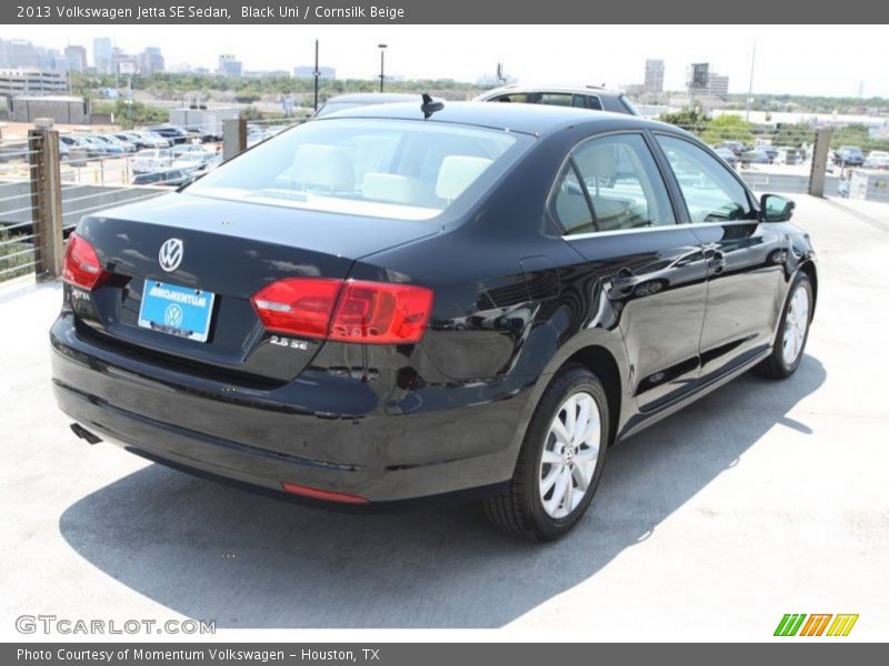 Black Uni / Cornsilk Beige 2013 Volkswagen Jetta SE Sedan