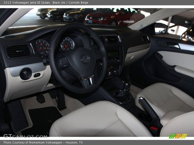 Black Uni / Cornsilk Beige 2013 Volkswagen Jetta SE Sedan