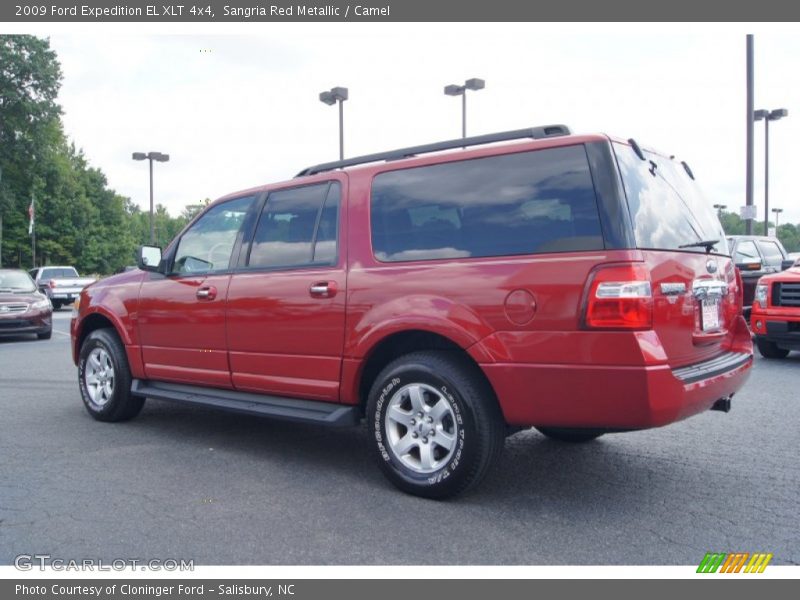 Sangria Red Metallic / Camel 2009 Ford Expedition EL XLT 4x4