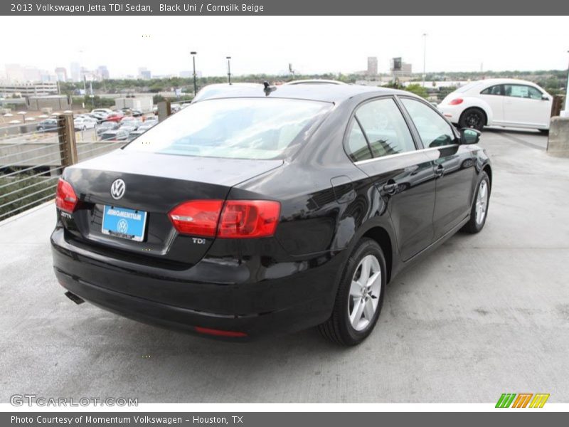 Black Uni / Cornsilk Beige 2013 Volkswagen Jetta TDI Sedan