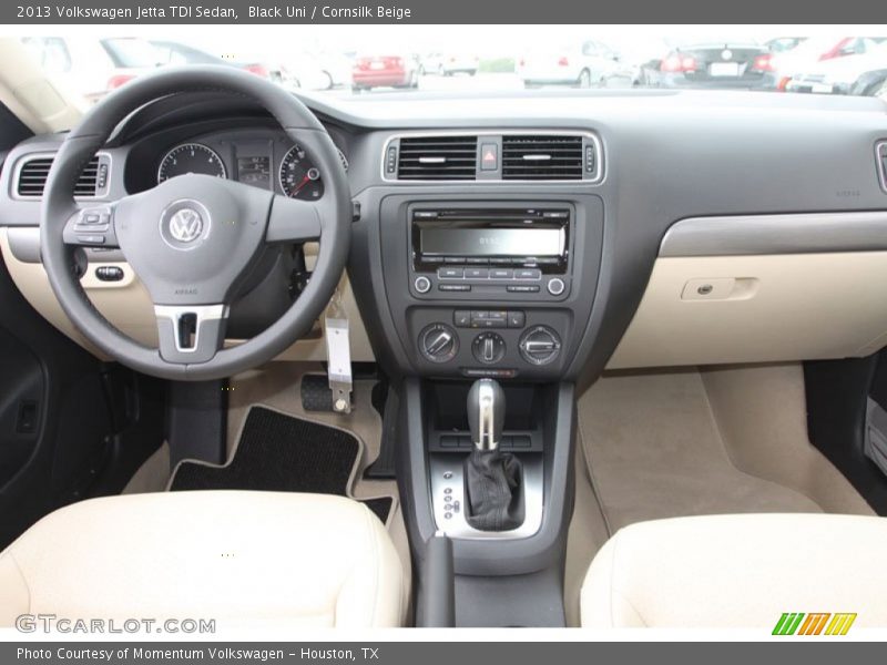 Black Uni / Cornsilk Beige 2013 Volkswagen Jetta TDI Sedan
