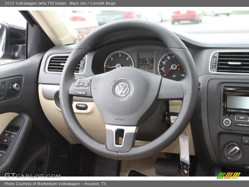 Black Uni / Cornsilk Beige 2013 Volkswagen Jetta TDI Sedan