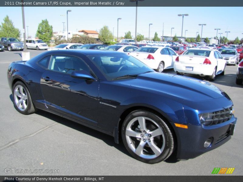 Imperial Blue Metallic / Gray 2011 Chevrolet Camaro LT/RS Coupe