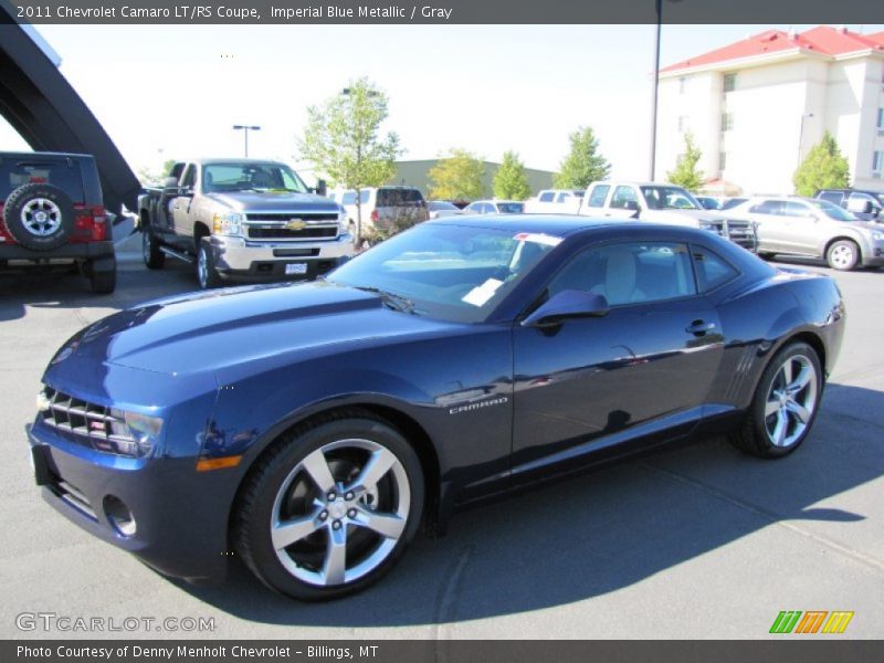 Imperial Blue Metallic / Gray 2011 Chevrolet Camaro LT/RS Coupe