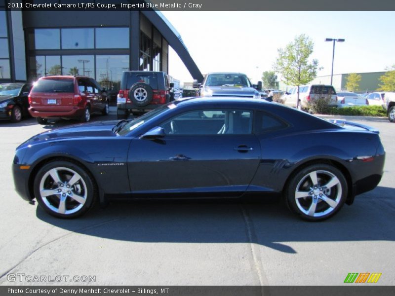 Imperial Blue Metallic / Gray 2011 Chevrolet Camaro LT/RS Coupe