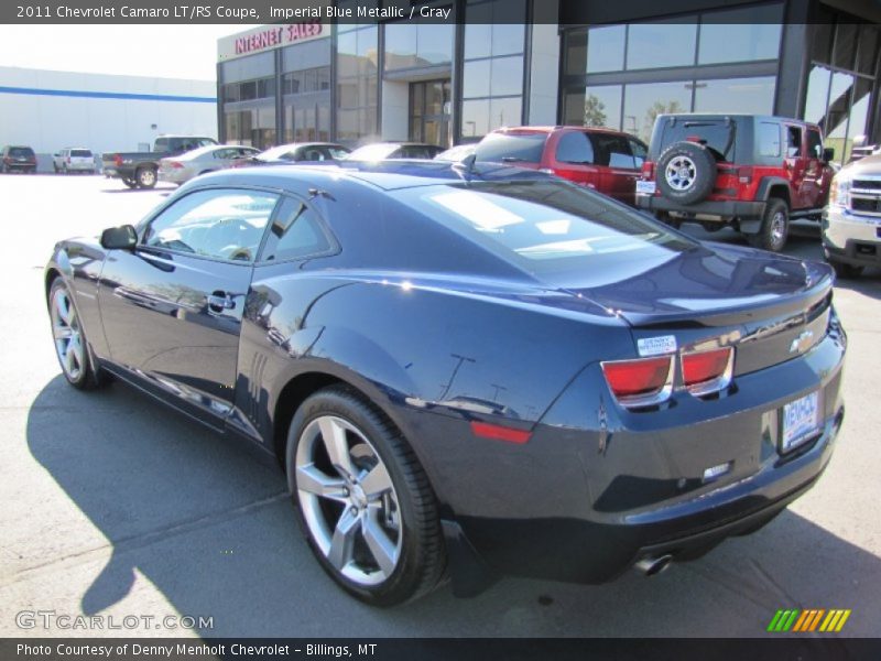 Imperial Blue Metallic / Gray 2011 Chevrolet Camaro LT/RS Coupe