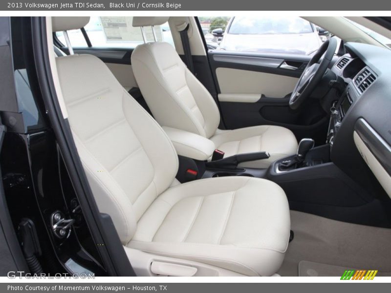 Black Uni / Cornsilk Beige 2013 Volkswagen Jetta TDI Sedan