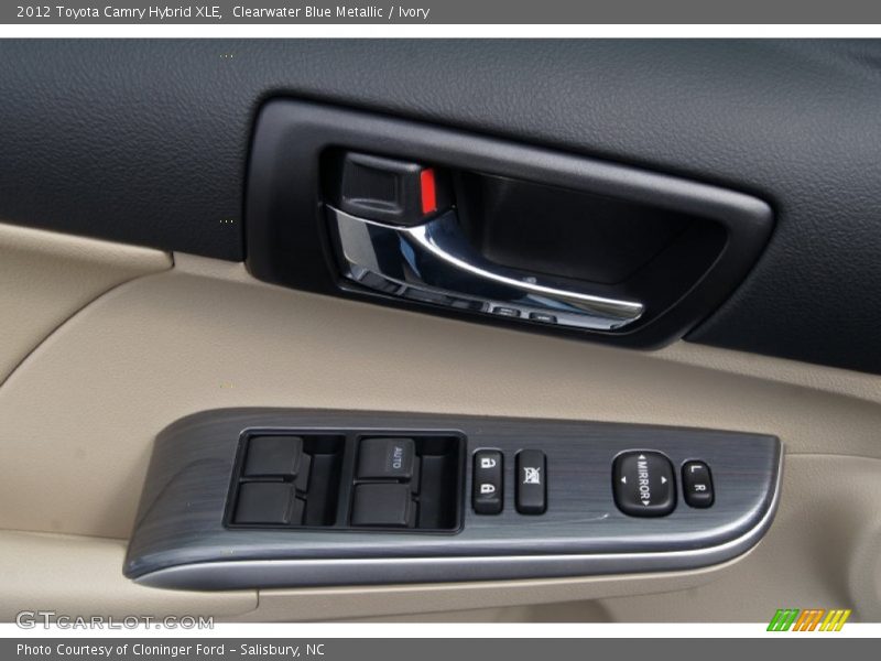 Clearwater Blue Metallic / Ivory 2012 Toyota Camry Hybrid XLE