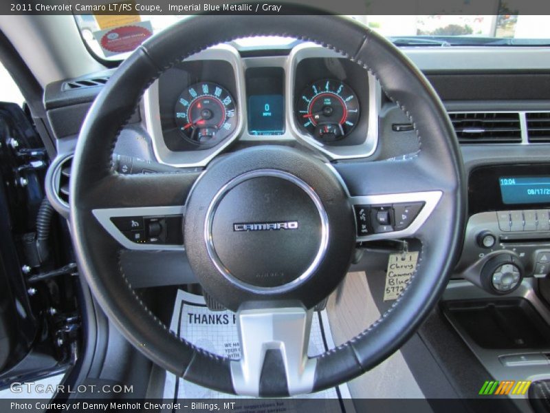 Imperial Blue Metallic / Gray 2011 Chevrolet Camaro LT/RS Coupe