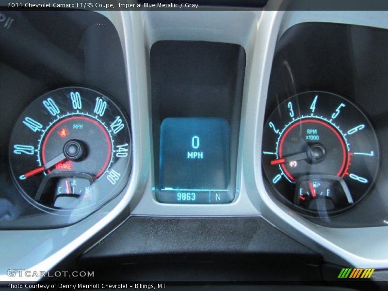 Imperial Blue Metallic / Gray 2011 Chevrolet Camaro LT/RS Coupe