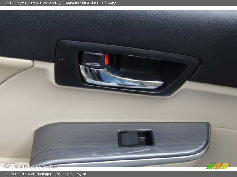 Clearwater Blue Metallic / Ivory 2012 Toyota Camry Hybrid XLE