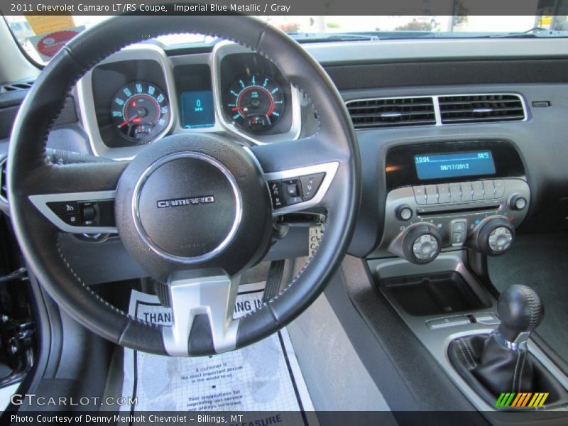 Imperial Blue Metallic / Gray 2011 Chevrolet Camaro LT/RS Coupe