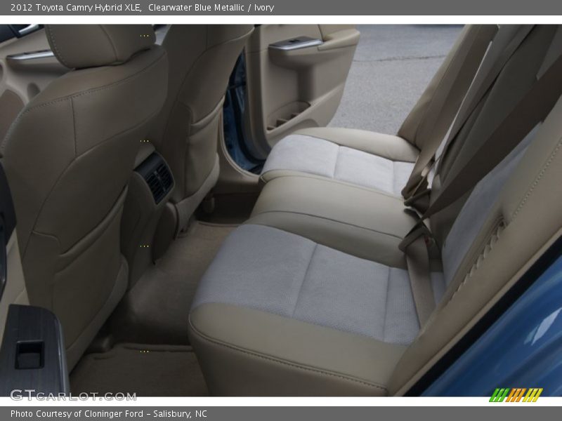 Clearwater Blue Metallic / Ivory 2012 Toyota Camry Hybrid XLE