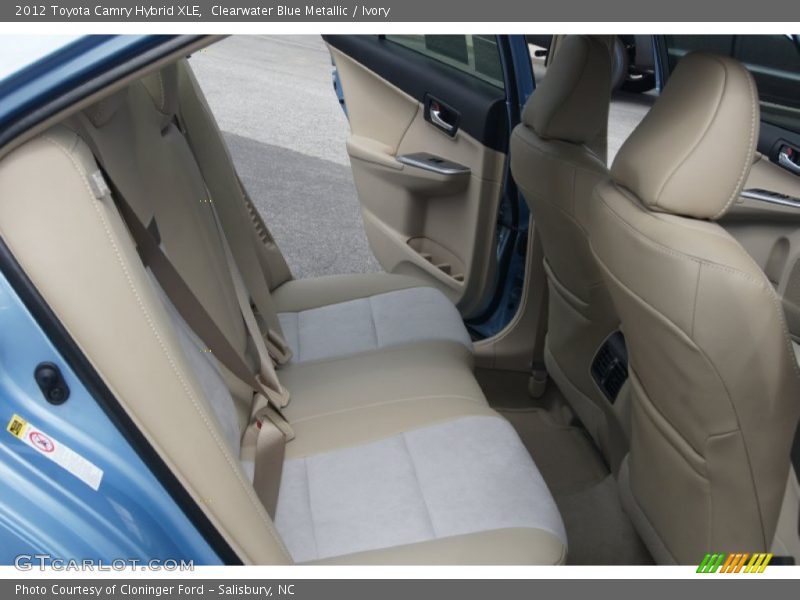 Clearwater Blue Metallic / Ivory 2012 Toyota Camry Hybrid XLE