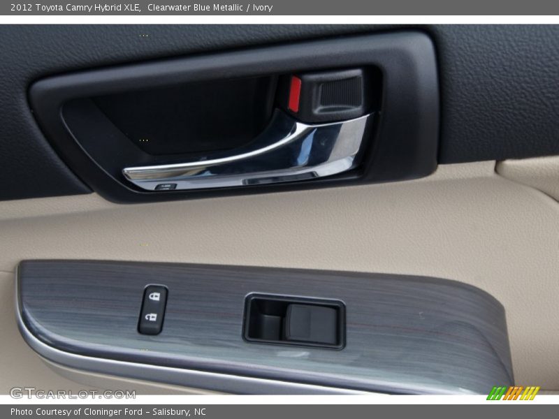 Clearwater Blue Metallic / Ivory 2012 Toyota Camry Hybrid XLE