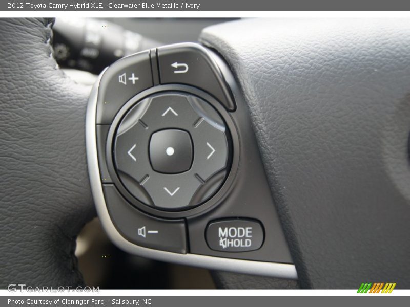 Clearwater Blue Metallic / Ivory 2012 Toyota Camry Hybrid XLE