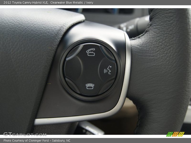 Clearwater Blue Metallic / Ivory 2012 Toyota Camry Hybrid XLE
