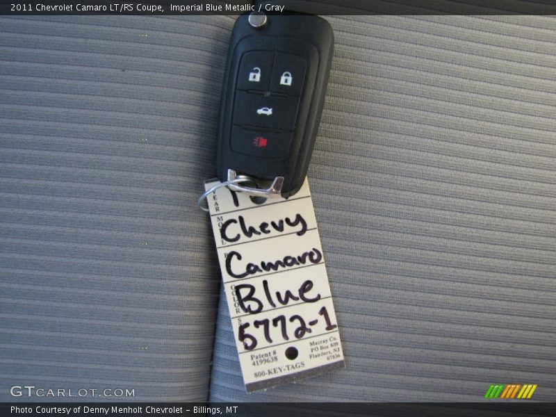 Imperial Blue Metallic / Gray 2011 Chevrolet Camaro LT/RS Coupe