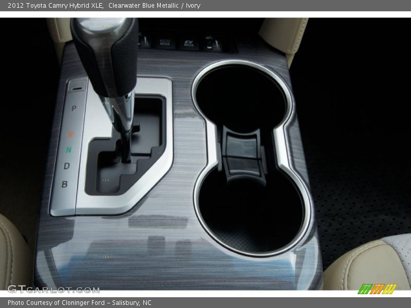 Clearwater Blue Metallic / Ivory 2012 Toyota Camry Hybrid XLE